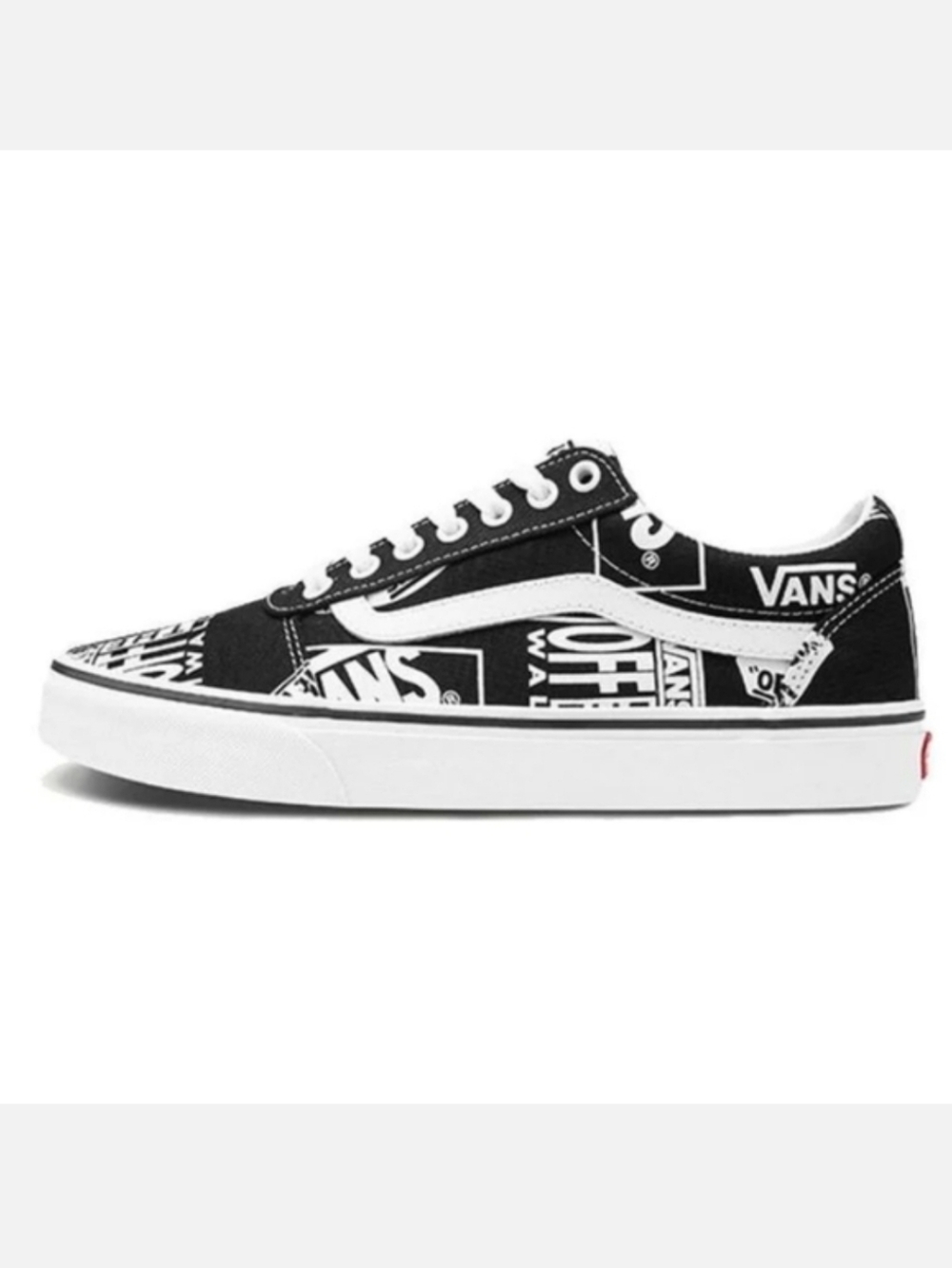 Vans Ward Logo Mix Old Skool Black And White Sneakers - Size 8.5 Mens
